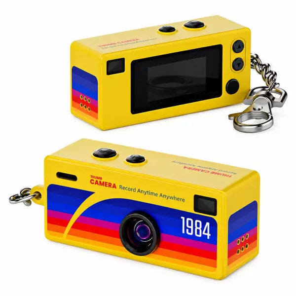 Mini Câmera Retrô Portátil Personalizada