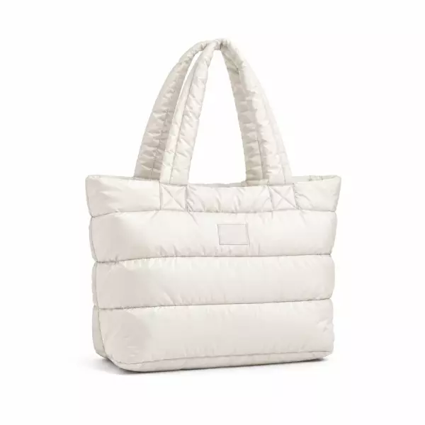 Sacola Puffer para Notebook Personalizada Branco