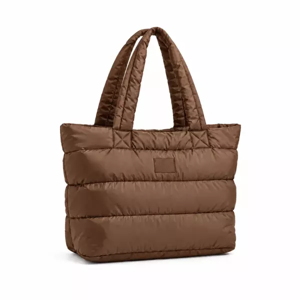Sacola Puffer para Notebook Personalizada Marrom