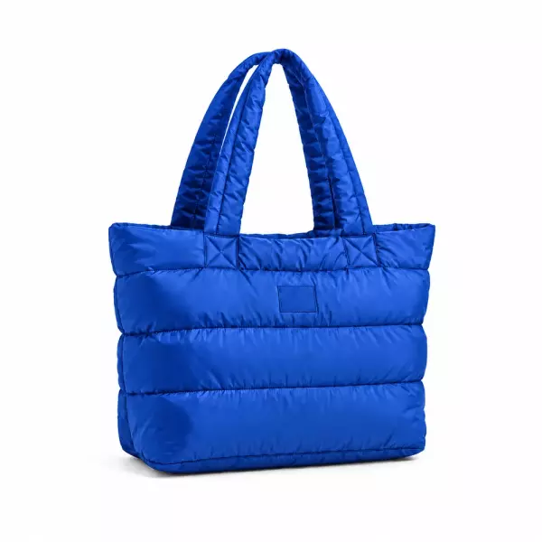 Sacola Puffer para Notebook Personalizada Azul