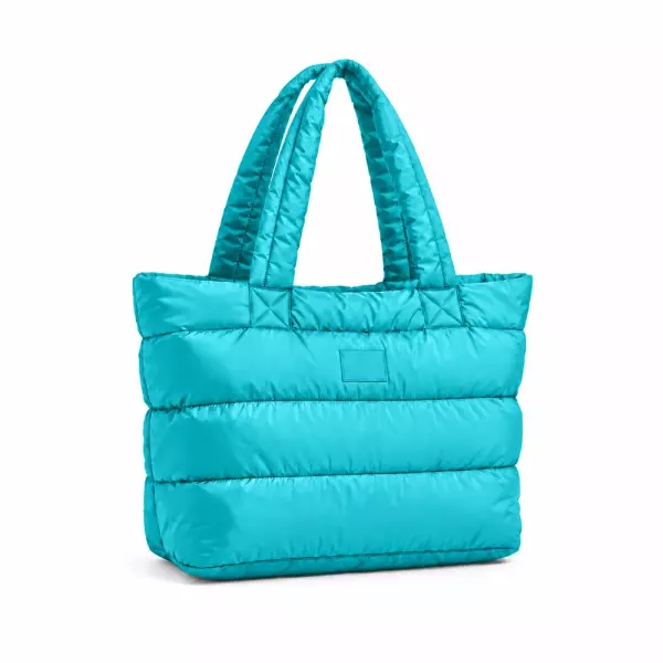Sacola Puffer para Notebook Personalizada Turquesa