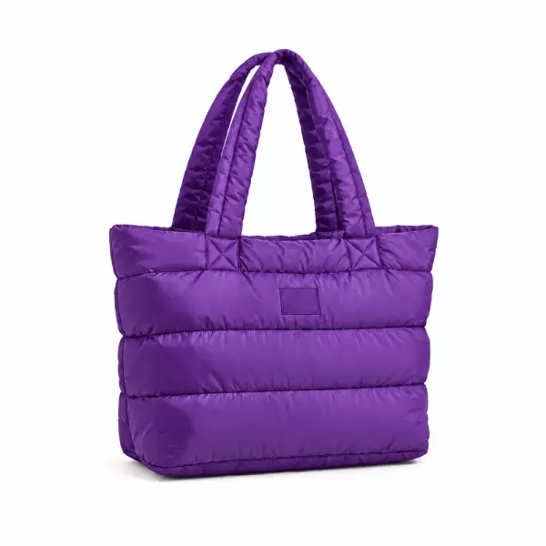 Sacola Puffer para Notebook Personalizada Roxo