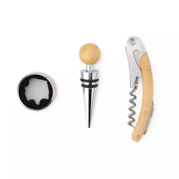Kit Vinho em Bambu 3 Peças Personalizado 