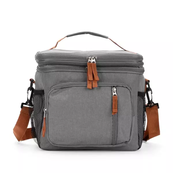 Bolsa Térmica Dupla 15L Personalizada Cinza