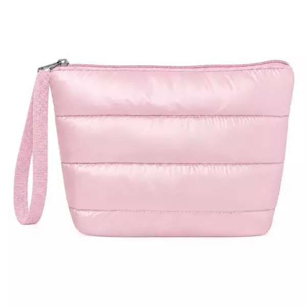 Kit Nécessaire Puffer Outubro Rosa Personalizado 