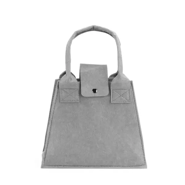 Bolsa em Feltro Personalizada Cinza Claro