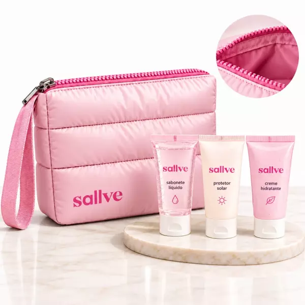 Kit Nécessaire Puffer e Cremes Personalizado 