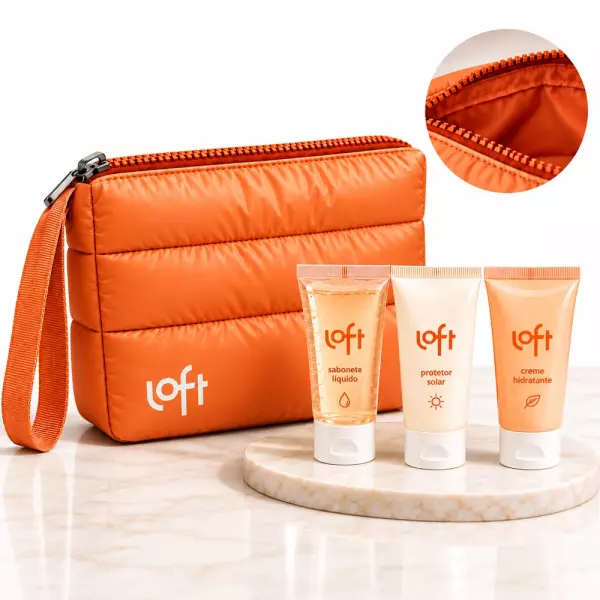 Kit Nécessaire Puffer e Cremes Personalizado 