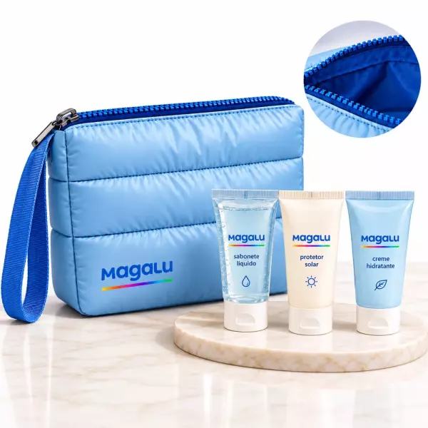 Kit Nécessaire Puffer e Cremes Personalizado 
