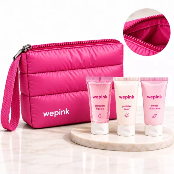 Kit Nécessaire Puffer e Cremes Personalizado 