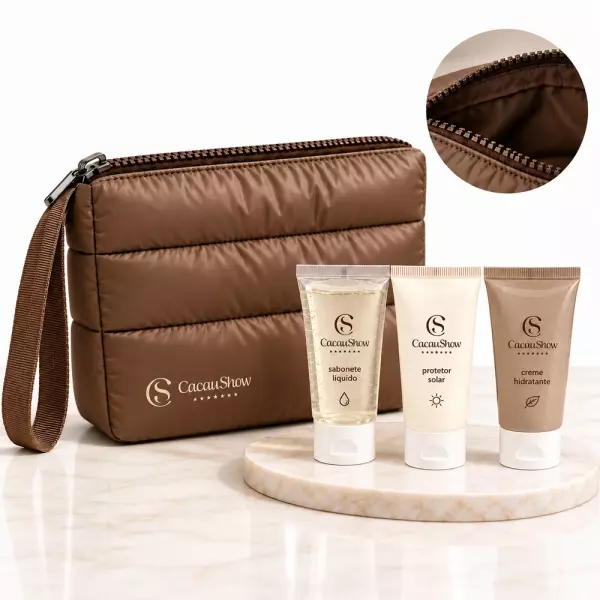 Kit Nécessaire Puffer e Cremes Personalizado 