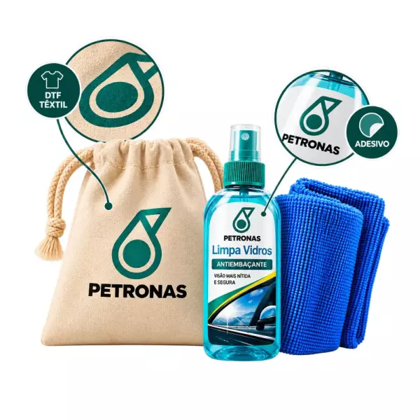 Kit Limpeza de Vidros Automotivo Personalizado 