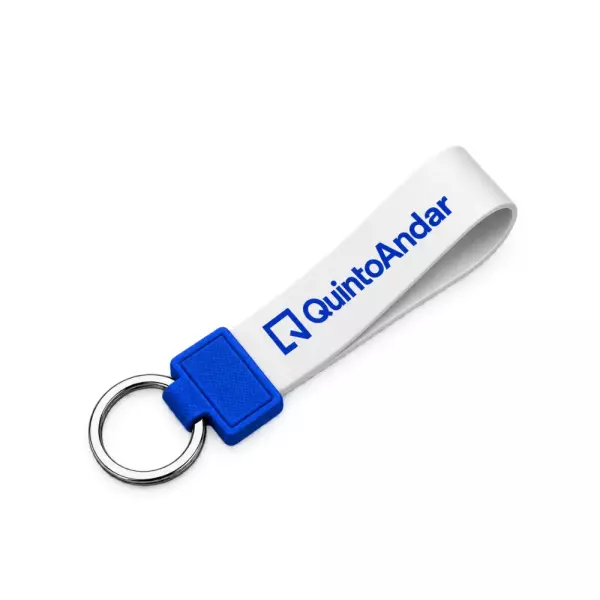 Chaveiro de Tira Bicolor em PVC Personalizado 