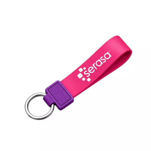 Chaveiro de Tira Bicolor em PVC Personalizado 