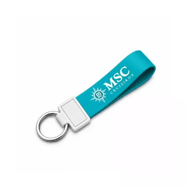 Chaveiro de Tira Bicolor em PVC Personalizado 