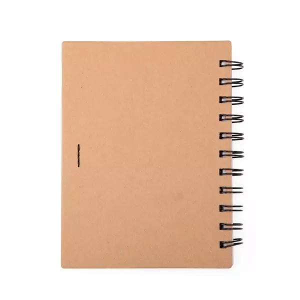 Caderno Ecológico Kraft com Caneta Personalizado - 16 x 12,7 cm 