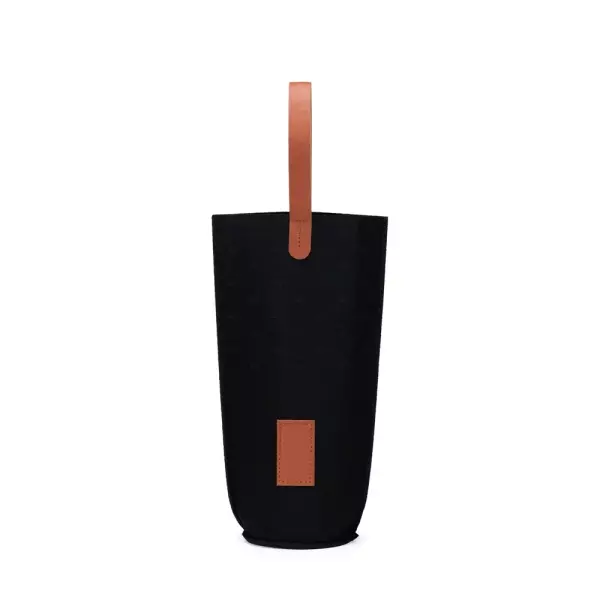 Sacola Porta-Vinho em Feltro com Plaquinha Personalizada 