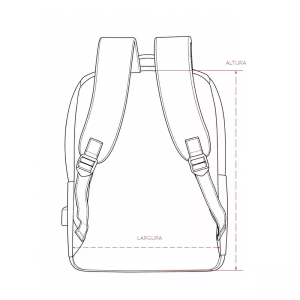 Mochila Oxford 18L Impermeável Personalizada 