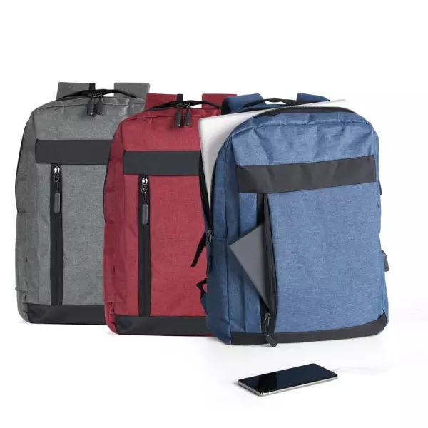 Mochila de Nylon USB 19L Personalizada 