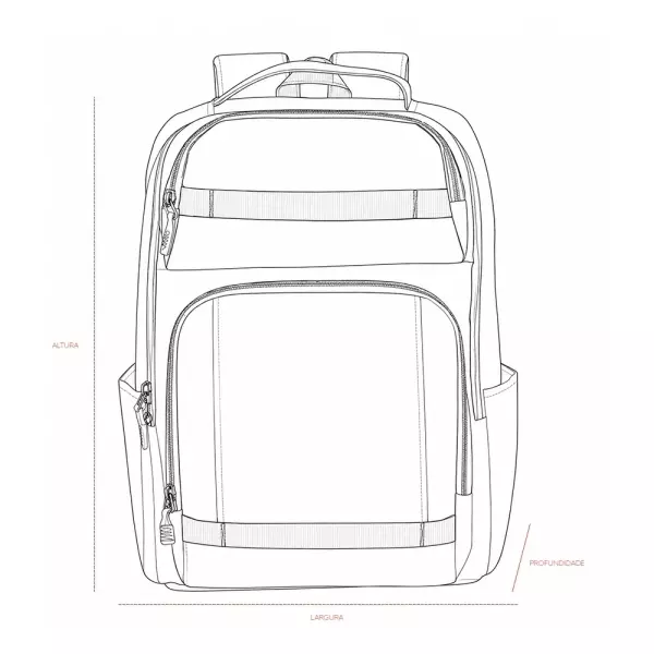 Mochila em Couro Sintético 23L Personalizada 