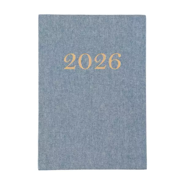Agenda Diária 2026 Linho Personalizada