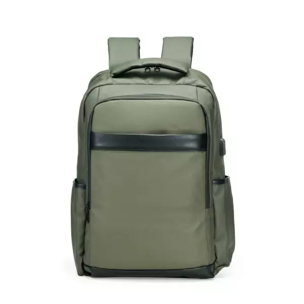 Mochila de Couro Sintético USB 26L Personalizada 