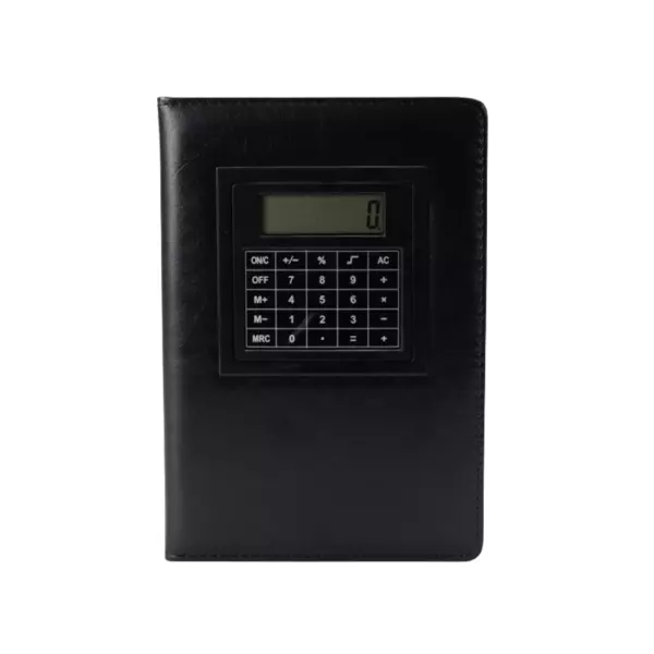 Caderneta PU com Calculadora Personalizada