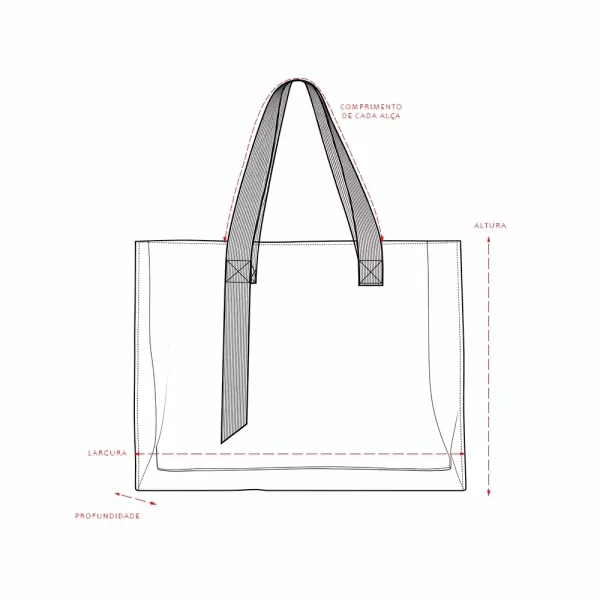 Sacola PVC Transparente Personalizada 