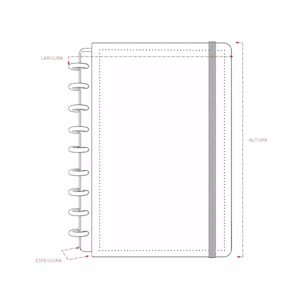 Caderno de Disco Personalizado 