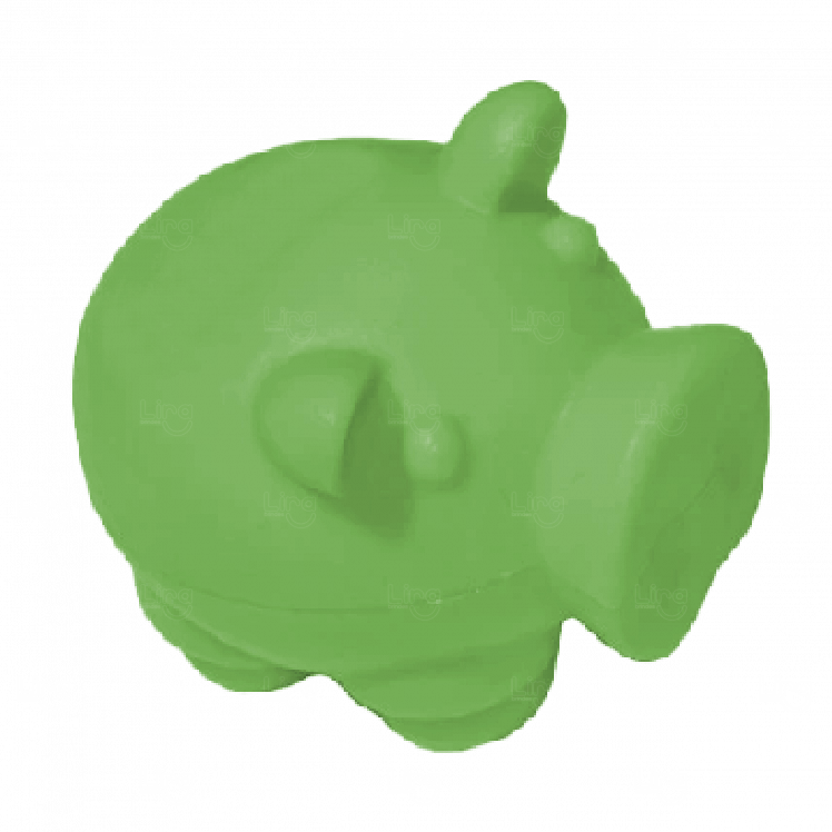 Porco Anti Stress Personalizado Verde