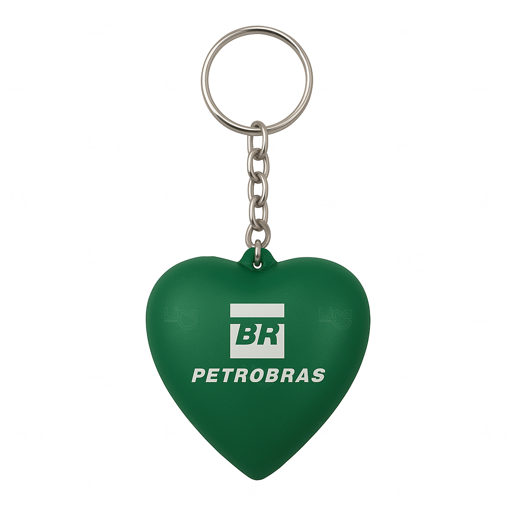 Chaveiro Coração em Vinil Personalizado 