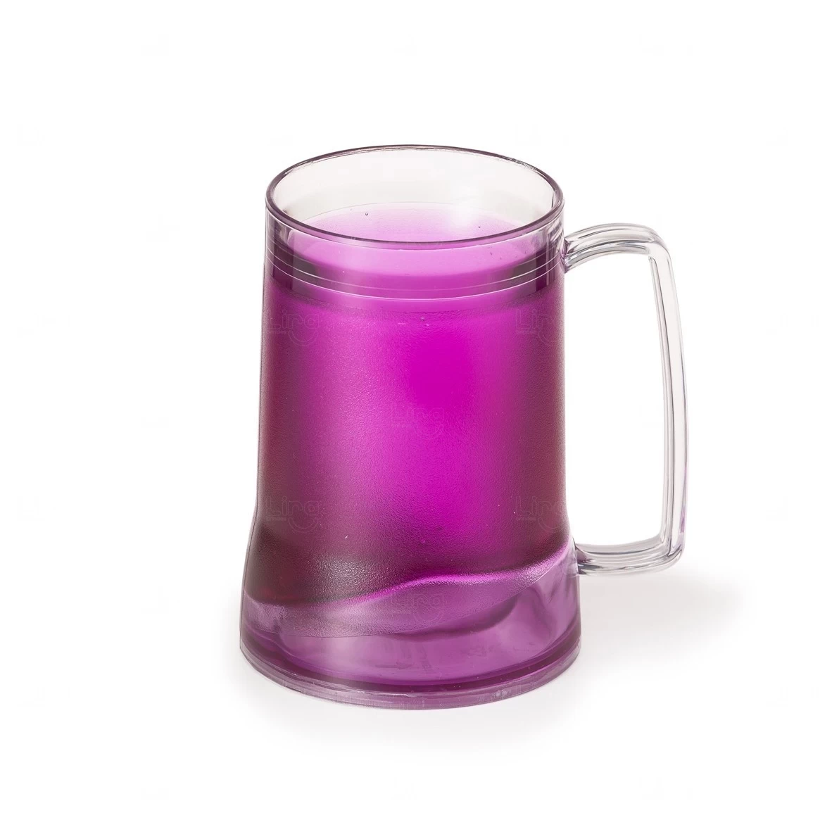 Caneca de Acrílico Com Gel Colorido Interno Personalizada - 400ml 