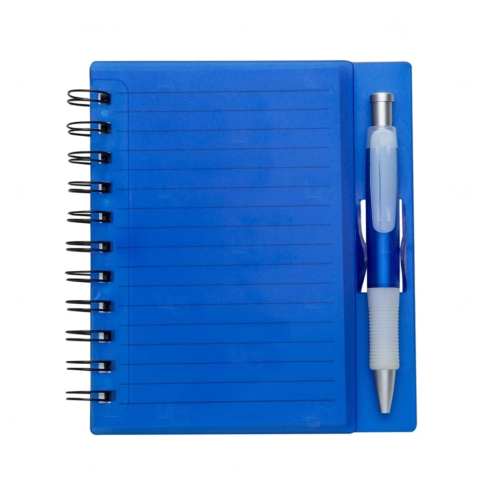 Caderno com Caneta Personalizada - 16,1 x 14,8 cm 