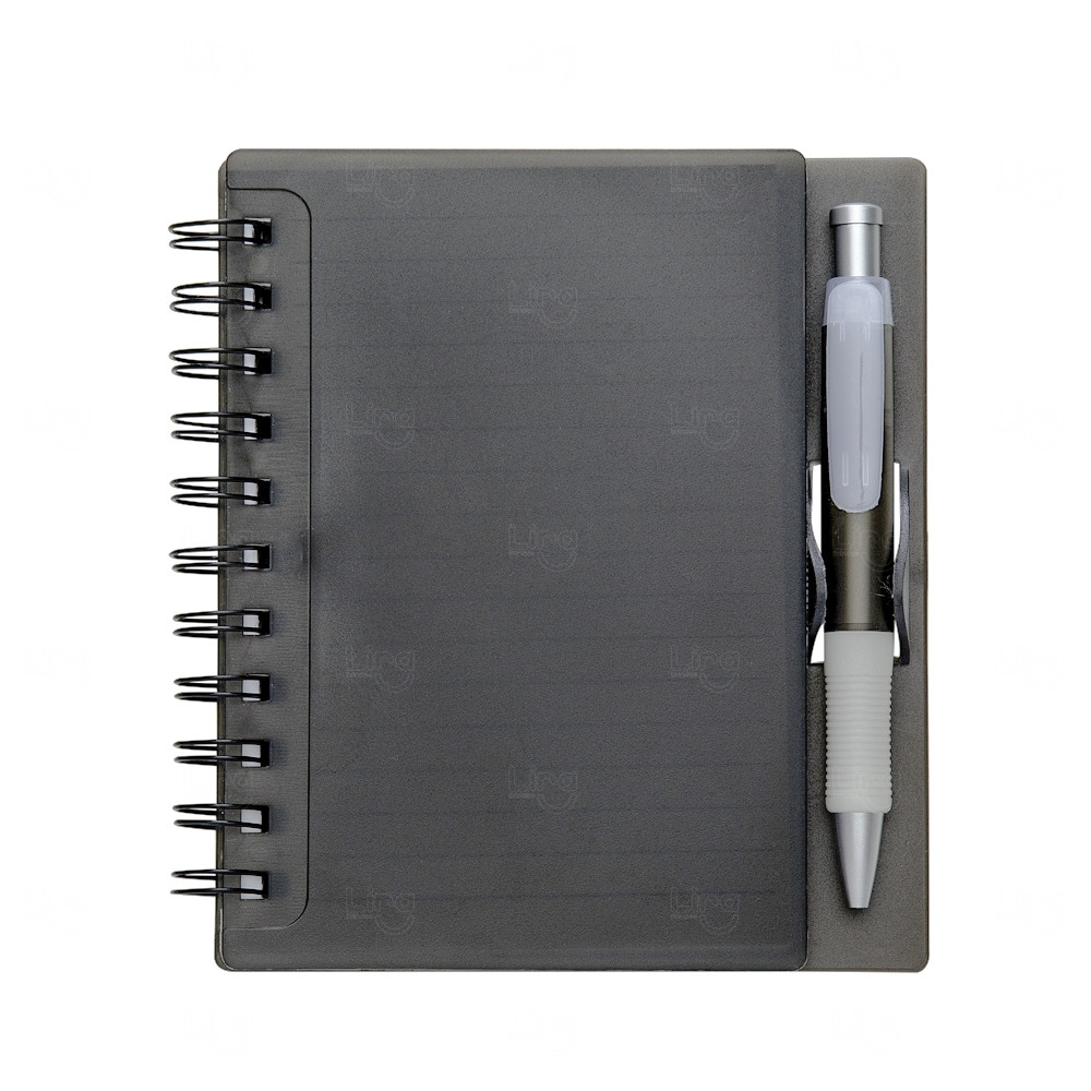 Caderno com Caneta Personalizada - 16,1 x 14,8 cm 