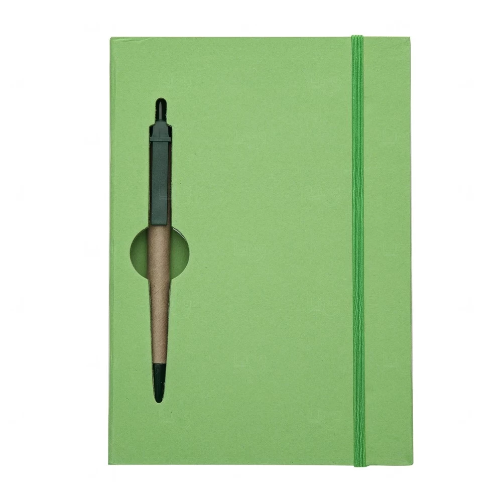 Caderno De Anotações Com Caneta Personalizada - 19,7 x 13,5 cm 