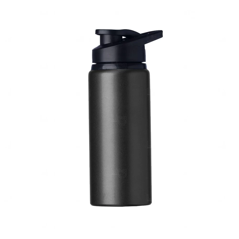 Squeeze Alumínio Personalizada - 600ml Preto