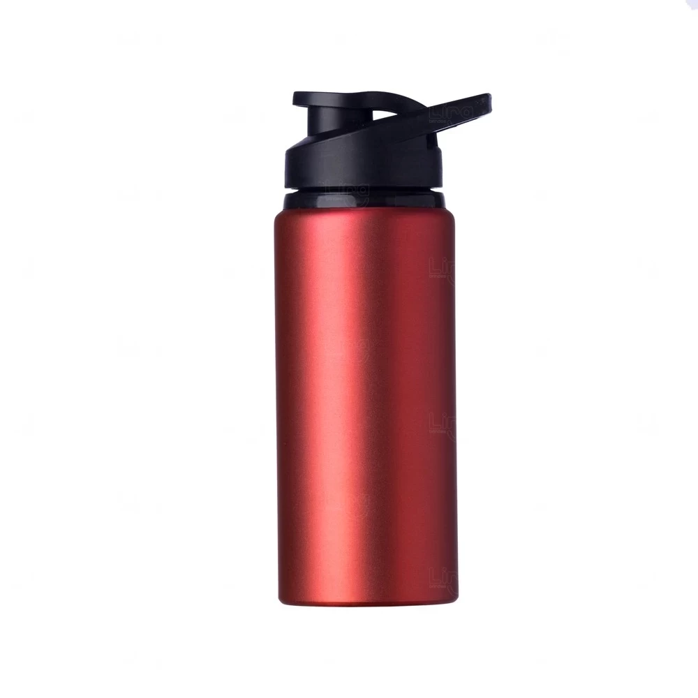 Squeeze Alumínio Personalizada - 600ml Vermelho