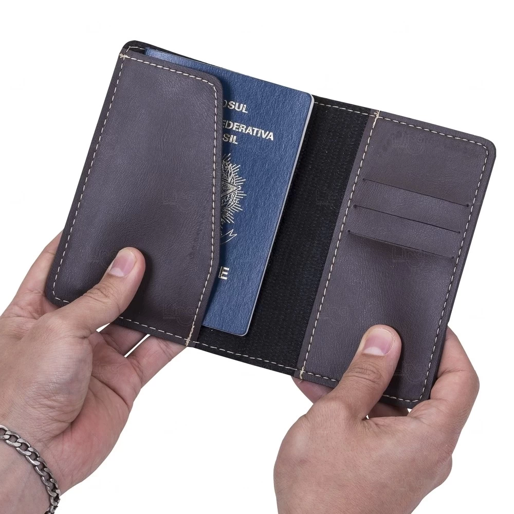 Porta Passaporte Bidins Personalizado - 20,5 x 13,7 cm 