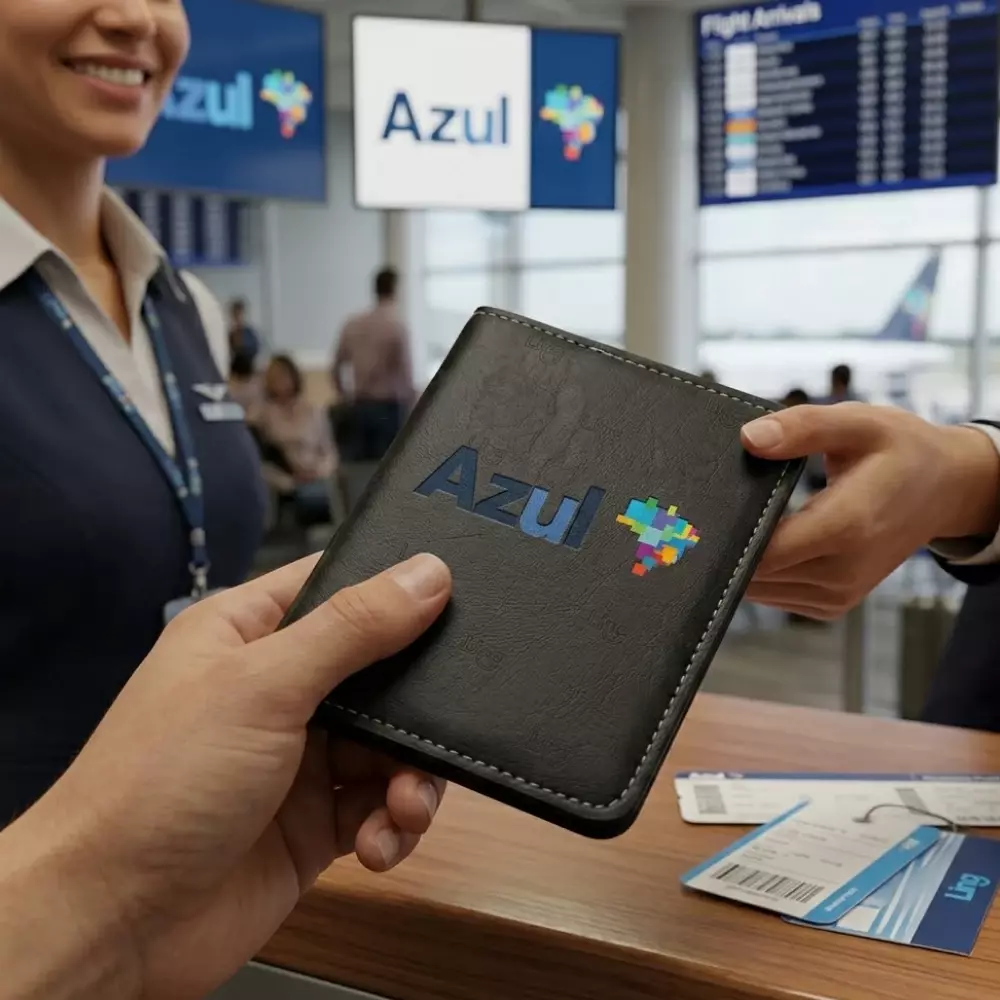 Porta Passaporte Bidins Personalizado - 20,5 x 13,7 cm 