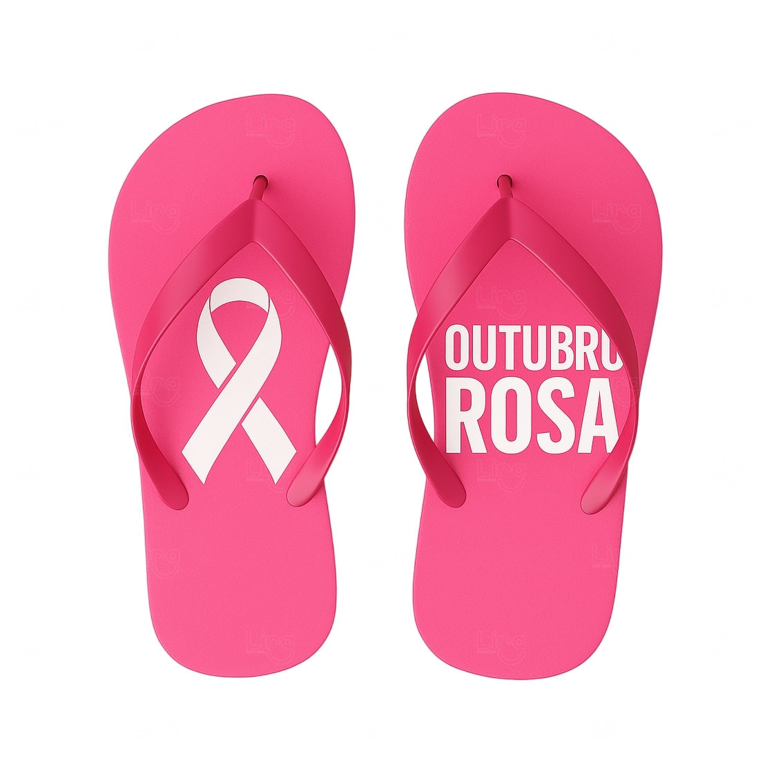 Chinelo 100% Personalizado Rosa