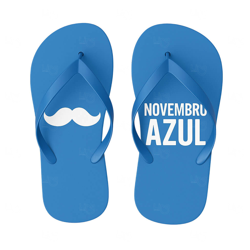 Chinelo 100% Personalizado Azul