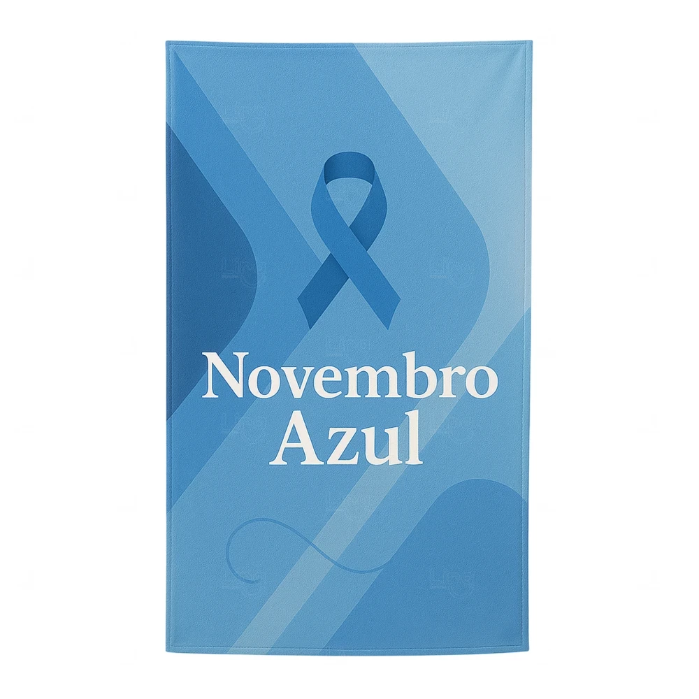 Toalha De Praia 100% Personalizada Azul