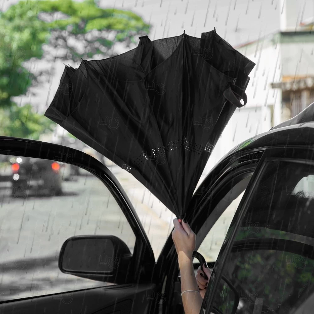 Guarda-Chuva Invertido com Forro Interno Personalizado 