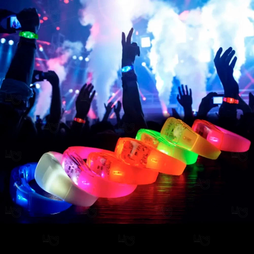 Pulseira Personalizada Musical LED 