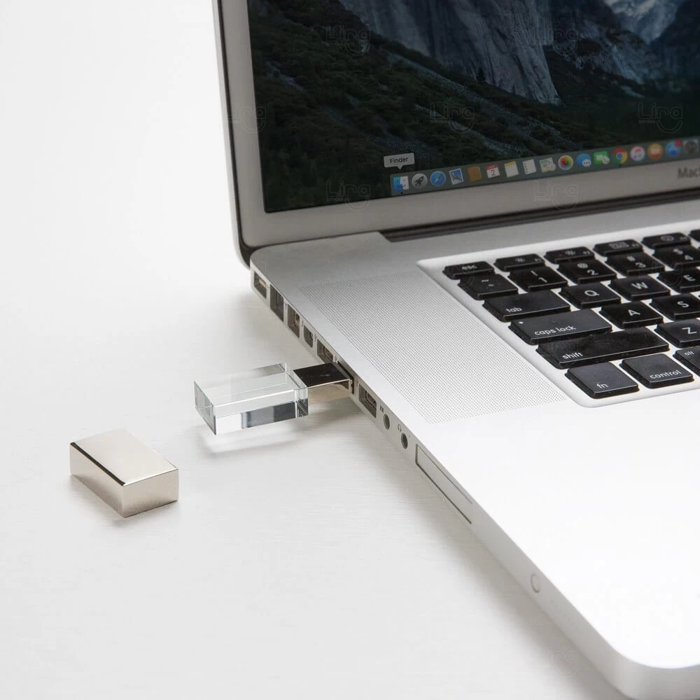 Pen Drive De Vidro  4GB - Personalizado 