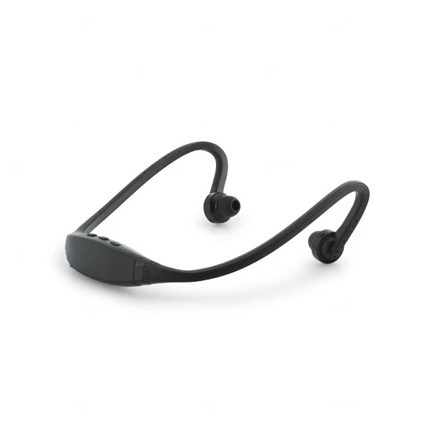 Fone de Ouvido Esportivo Sem Fio Bluetooth Personalizado Preto
