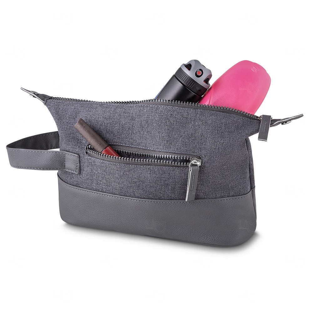 Necessaire Smart Cinza Personalizado | Lira Brindes