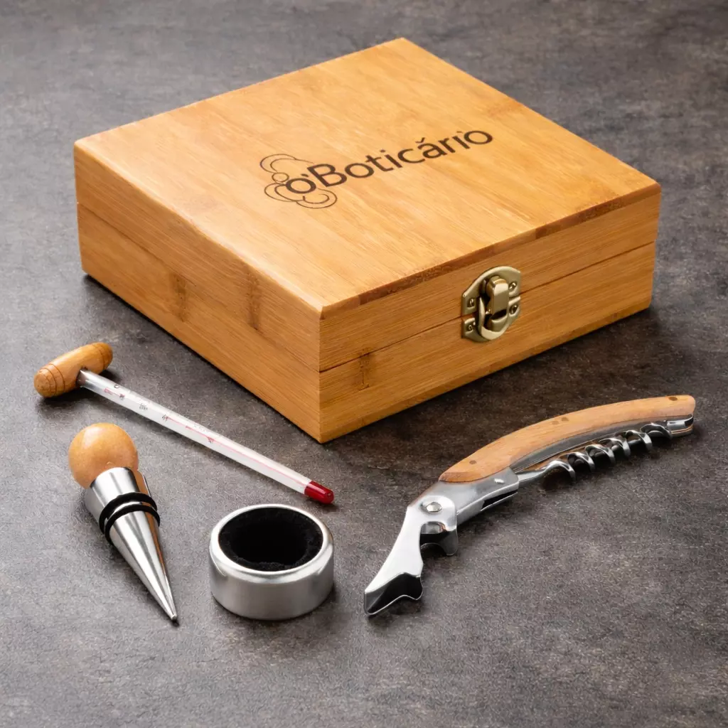 Kit Vinho Ecológico Personalizado - 4 Peças 
