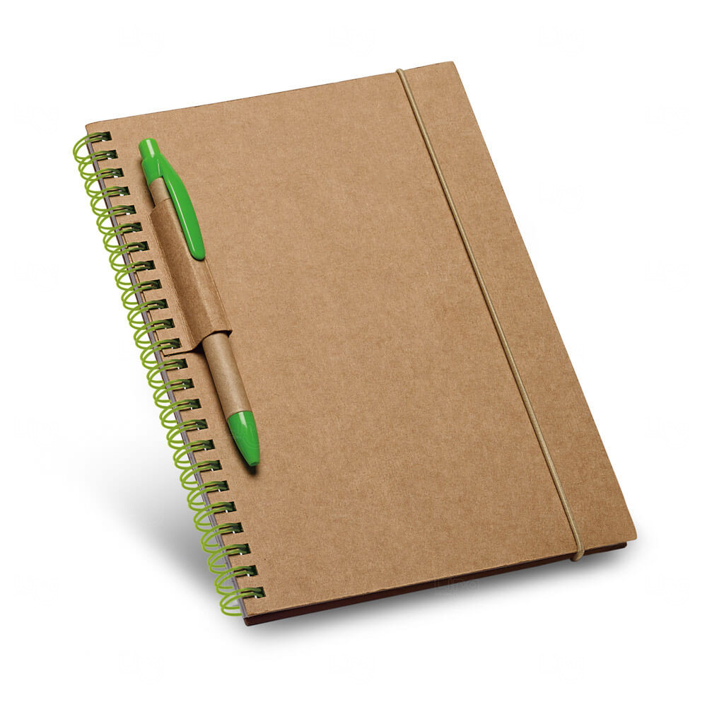 Caderno Ecológico com Espiral Personalizado - 18 x 14 cm 