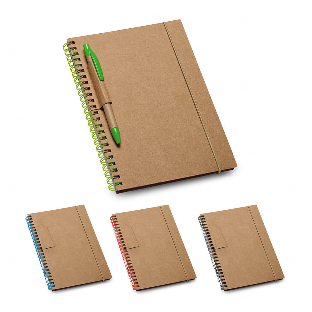 Caderno Ecológico com Espiral Personalizado - 18 x 14 cm 